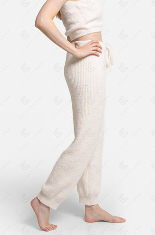 COMFYLUXE Warm Luxury Ribbed Pants W/ Pockets Drawstring