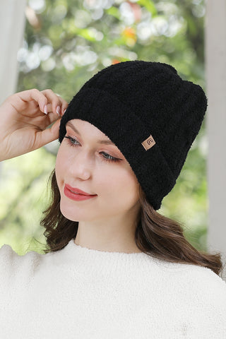 COMFYLUXE Plush Luxury Ribbed Beanie