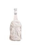 Solid Color Sling Bag W/ Zipper Closure