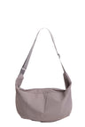Solid Color Sling Bag W/ Zipper Closure