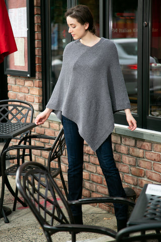 COMFYLUXE Premium Cozy Poncho W/ Ribbed Edges