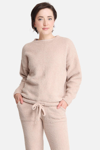 COMFYLUXE Elevated Comfort Lounge Sweater W/ Drawstring