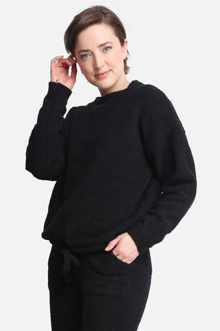 COMFYLUXE Soft Luxury Lounge Sweater W/ Drawstring