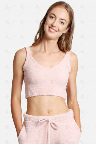 COMFYLUXE Refined Comfort V-Neck Crop Top