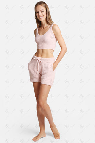 COMFYLUXE Relaxing Luxe V-Neck Crop Top