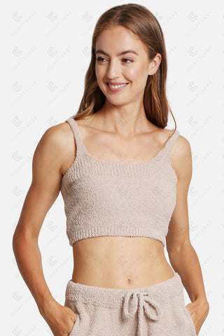 COMFYLUXE Plush Luxury Crop Tank Top