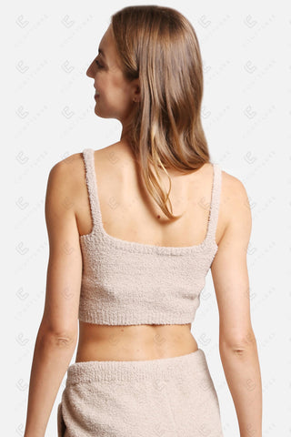 COMFYLUXE Soft Luxury Crop Tank Top