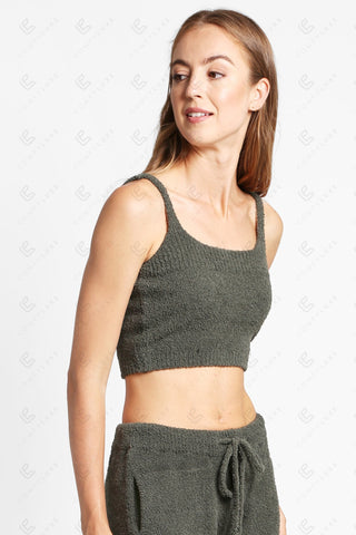 COMFYLUXE Relaxing Luxe Crop Tank Top