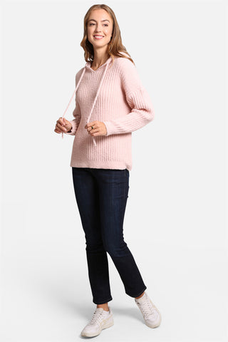 COMFYLUXE Premium Cozy Ribbed Hooded Sweater W/ Drawstring