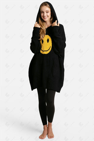 COMFYLUXE Warm Luxury Hooded Wearable Blanket W/ Front Pocket