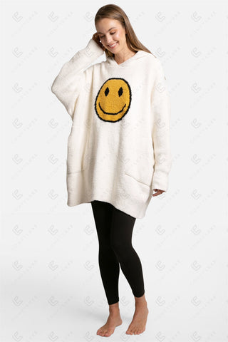 COMFYLUXE Plush Luxury Hooded Wearable Blanket W/ Front Pocket