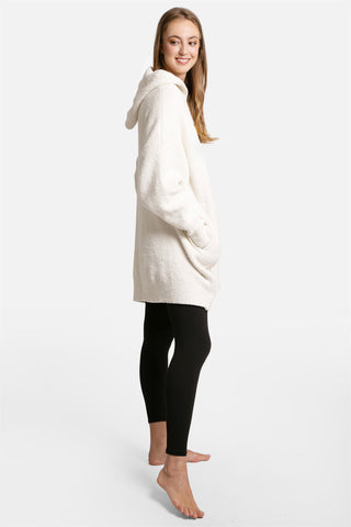 COMFYLUXE Soft Luxury Hooded Wearable Blanket W/ Front Pocket