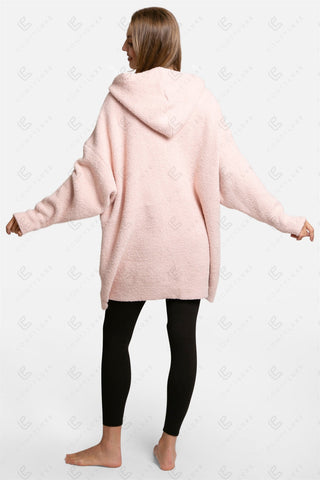 COMFYLUXE Warm Luxury Hooded Wearable Blanket W/ Front Pocket