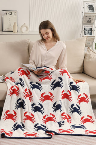 Nautical Pattern Luxury Soft Throw Blanket