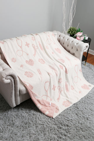 Hospital Pattern Luxury Soft Throw Blanket