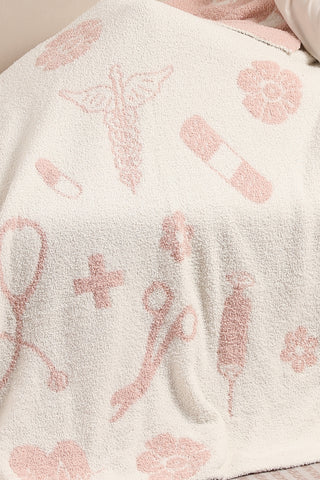 Hospital Pattern Luxury Soft Throw Blanket