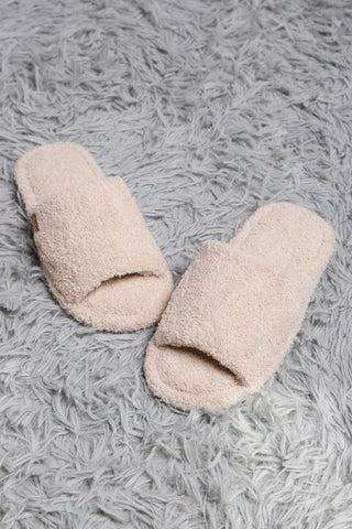 COMFYLUXE Cozy Elegance Open-Toe Slippers
