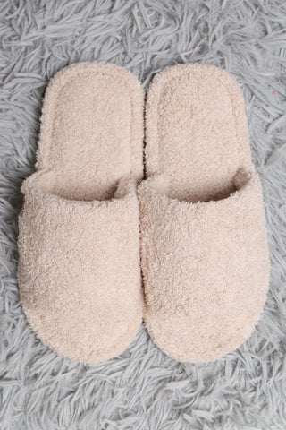 COMFYLUXE Warm Luxury Open-Toe Slippers