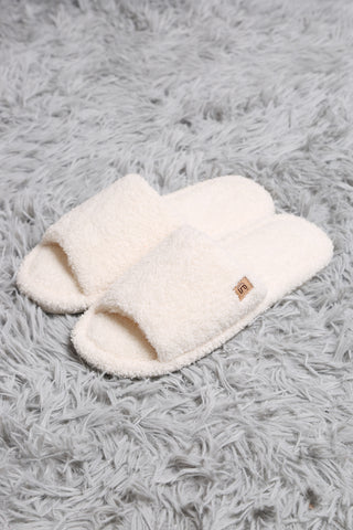 COMFYLUXE Plush Luxury Open-Toe Slippers