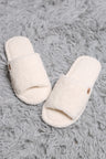 COMFYLUXE Warm Luxury Open-Toe Slippers