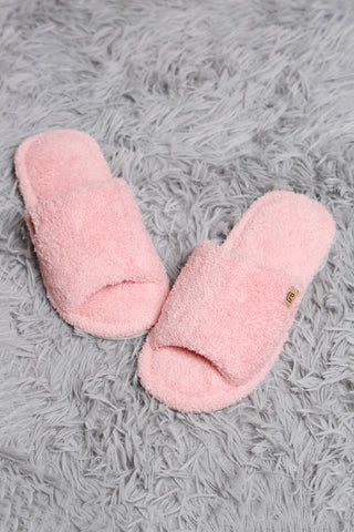 COMFYLUXE Soft Luxury Open-Toe Slippers