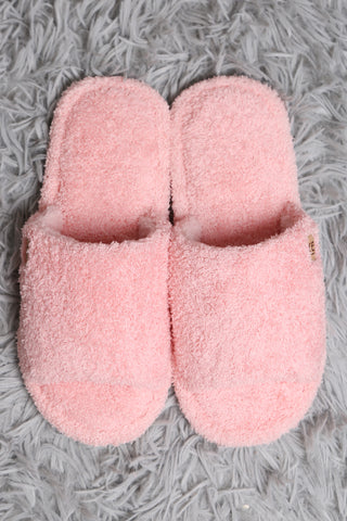 COMFYLUXE Soft Luxury Open-Toe Slippers