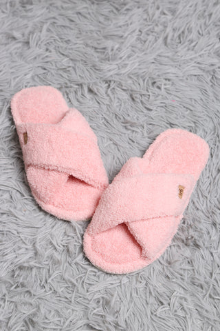 COMFYLUXE Warm Luxury Criss-Cross Slippers