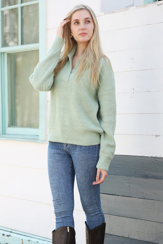 COMFYLUXE Warm Luxury Collared Sweater