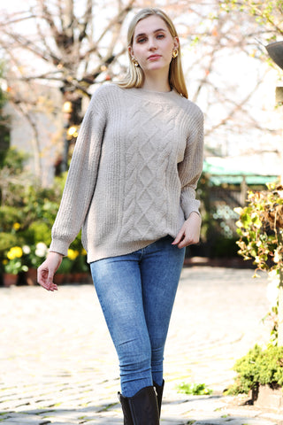 COMFYLUXE Chic Comfort Ribbed Sweater