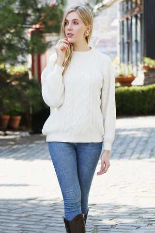 COMFYLUXE Elevated Comfort Ribbed Sweater