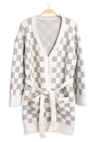 COMFYLUXE Warm Luxury Robe W/ Front Pockets Belt