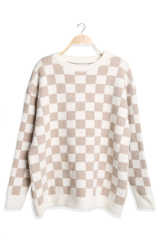 COMFYLUXE Cozy Elegance Crew Neck Sweater