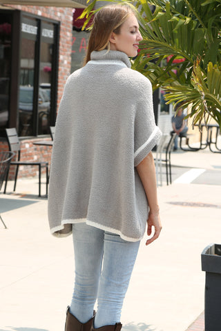 Solid Color Luxury Soft 3/4 Sleeve Sweater W/ Front Pockets