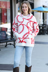 Baseball Pattern Luxury Soft Hooded Sweater W/ Front Pocket