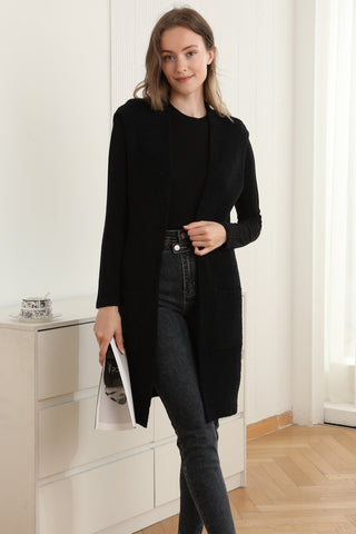 Solid Color Luxury Soft Open Vest W/ Pockets