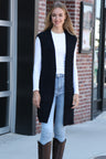 Solid Color Luxury Soft Open Vest W/ Pockets