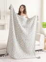 Leopard Pattern Luxury Soft Throw Blanket w/ Tassels