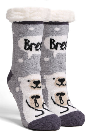 COMFYLUXE Warm Luxury Non-Slip Sherpa Socks - 6Pc Set