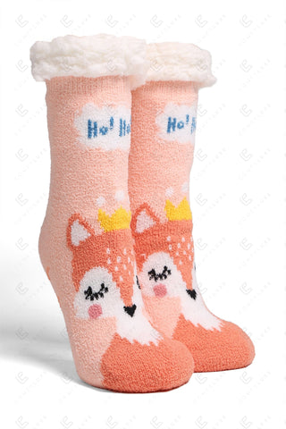 COMFYLUXE Elevated Comfort Non-Slip Sherpa Socks - 6Pc Set