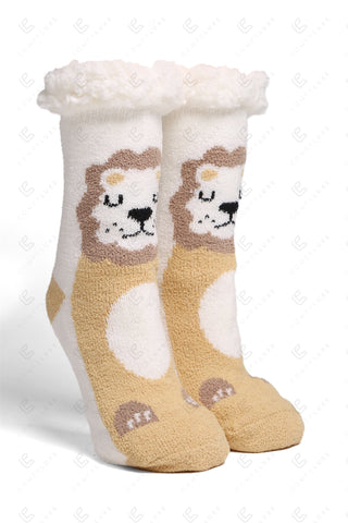 COMFYLUXE Chic Comfort Non-Slip Sherpa Socks - 6Pc Set