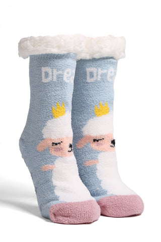 COMFYLUXE Plush Luxury Non-Slip Sherpa Socks - 6Pc Set