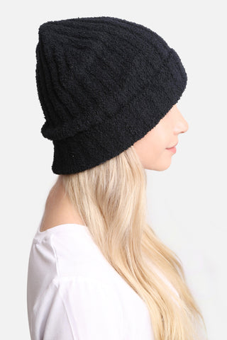 COMFYLUXE Cozy Elegance Ribbed Beanie