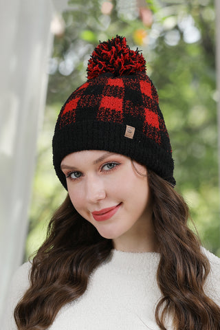 COMFYLUXE Elevated Comfort Beanie W/ Pom-Pom Ribbed Trim