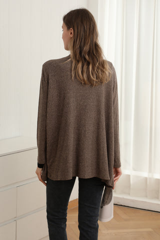 Solid Color Ribbed Cardigan W/ Pockets