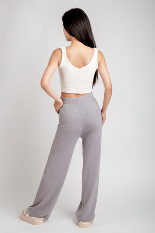 Solid Color Lounge Pants W/ Drawstring