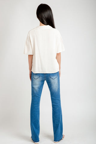 Cropped Collar Shirt