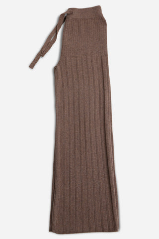 Solid Color Ribbed Wide-Leg Lounge Pants W/ Drawstring