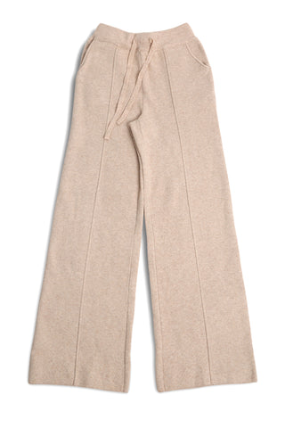 Solid Color Wide-Leg Lounge Pants W/ Drawstring & Pockets