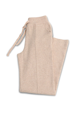 Solid Color Wide-Leg Lounge Pants W/ Drawstring & Pockets