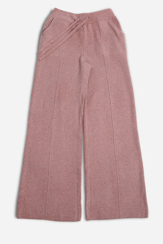 Solid Color Wide-Leg Lounge Pants W/ Drawstring & Pockets